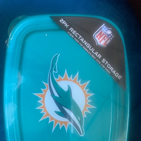 COPY - Miami Dolphin 2pk Rectangular Container set - Picture 3 of 5